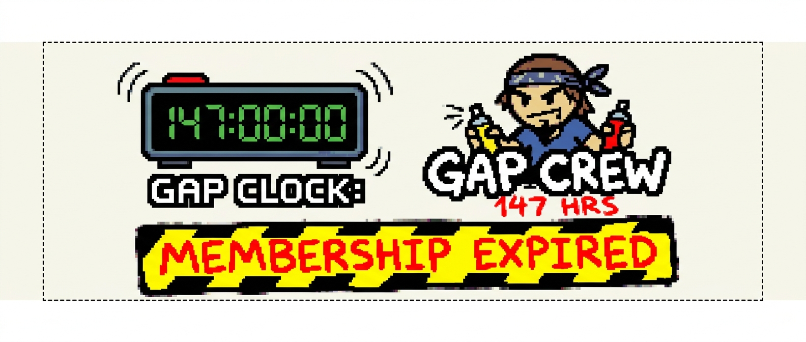 Gap Clock 147